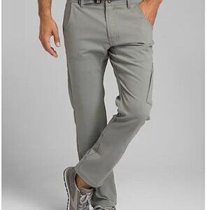 prAna Stretch Zion Straight Pant 32" Inseam Color Aloe Mens Size 32 NWT